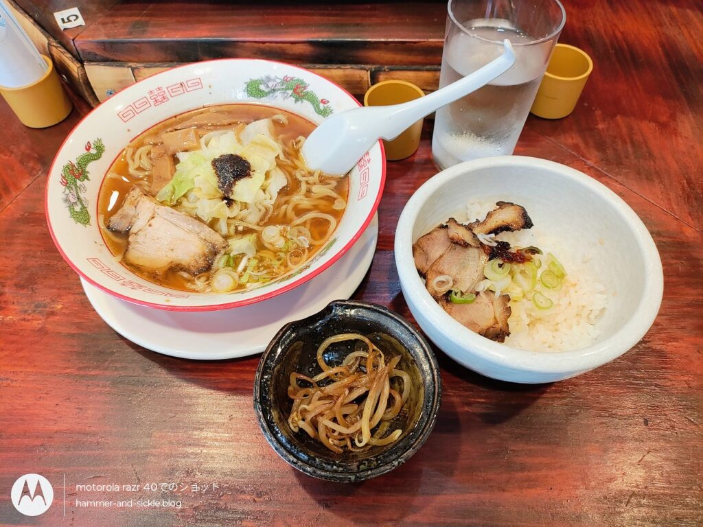 初代組系ラーメン 麺魂 力組 本店 中華そばセット